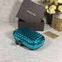 Bottega Veneta Knot 717622 Silk Blue Green
