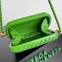 Bottega Veneta Knot With Chain 717623 Green Lambskin