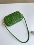 Bottega Veneta Knot With Chain 717623 Green Calfskin