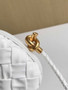 Bottega Veneta Knot With Chain 717623 White Calfskin