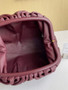 Bottega Veneta Pouch 576227 Calfskin In Wine Red