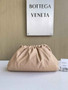 Bottega Veneta Pouch 576227 Calfskin In Dark Beige