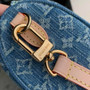 Louis Vuitton Nano Speedy Bag M82950 Denim Blue