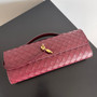 Bottega Veneta Long Clutch Andiamo With Handle 741511 Calfskin Barolo