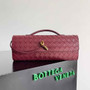 Bottega Veneta Long Clutch Andiamo With Handle 741511 Calfskin Barolo