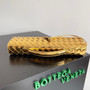 Bottega Veneta Long Clutch Andiamo With Handle 741511 Calfskin Gold