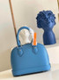 Louis Vuitton Braided Alma BB Bag M59217 Epi Leather Blue