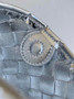 Bottega Veneta Mini Sardine 744267 Lambskin Silver