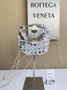 Bottega Veneta Mini Sardine 744267 Lambskin Silver