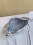 Bottega Veneta Mini Sardine 744267 Lambskin Silver