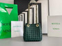 Bottega Veneta Small Parachute Chain Bag 817175 Lambskin Green