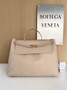 Bottega Veneta Large Ciao Ciao 826195 in Dark Beige Calfskin
