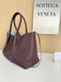 Bottega Veneta Pinacoteca Bag 817166 Brown Blue calfskin