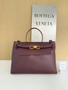 Bottega Veneta Medium Ciao Ciao 817231 in Wine Red Calfskin