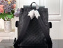 Louis Vuitton M55699 Christopher Backpack MM Leather Black - 38 x 44 x 21 cm / Black - View 3