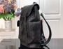Louis Vuitton M55699 Christopher Backpack MM Leather Black - 38 x 44 x 21 cm / Black - View 2