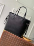 Louis Vuitton Neverfull MM Bag M11930 Black Epi grained leather