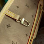 LV M20921 Louis Vuitton Neverfull MM Tote Bag Beige Clair
