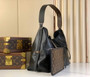Louis Vuitton CarryAll MM Bag M25143 Black Lambskin - Default Title - View 6