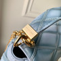 Louis Vuitton GO-14 MM Malletage Leather Bag M24186 Gray Lambskin
