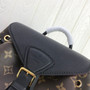 Louis Vuitton LV M45515 Montsouris PM Backpack Monogram Black