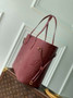 Louis Vuitton Neverfull MM Bag M46599 Wine Red Leather