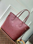 Louis Vuitton Neverfull MM Bag M46599 Wine Red Leather