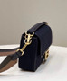 Fendi 8BR600 Baguette Black FF canvas bag