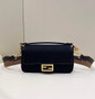 Fendi 8BR600 Baguette Black FF canvas bag