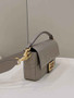 Fendi 8BR600 Baguette Gray leather bag