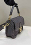 Fendi 8BR600 Baguette leather bag Gray