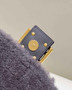 Fendi 8BR600 Baguette leather bag Gray