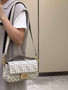 Fendi 8BR600 Baguette Gray FF canvas bag