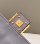 Fendi 8BR600 Baguette Gray FF canvas bag