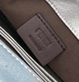 Fendi 8BS017 Baguette Mini Silver leather bag