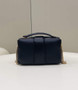 Fendi 8BS045 Mini Baguette Chain Black nappa leather bag