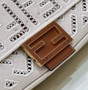 Fendi 8BR600 Baguette Jacquard FF bag White