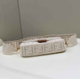 Fendi 8BR600 Baguette Jacquard FF bag White