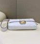 Fendi 8BR771 Baguette Large White leather bag
