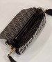 Fendi 8BR600 Baguette crocheted FF with Black raffia back