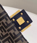 Fendi 8BR600 Baguette crocheted FF with Black raffia back