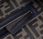 Fendi 8BR600 Baguette crocheted FF with Black raffia back