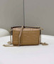 Fendi 8BS017 Baguette Mini Dark Beige leather bag
