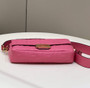 Fendi 8BR600 Baguette Red nappa leather bag