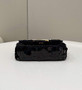 Fendi 8BS049 Mini Baguette 1997 Black leather and sequinned bag