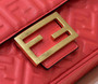Fendi 8BS017 Baguette Mini Red leather bag
