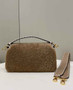 Fendi 8BR600 Baguette leather bag in Tan