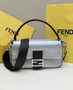 Fendi Baguette Bag 8BR600 Silver sequin bag