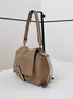 Fendi Mamma Baguette Medium Bag 8BR833 dark beige leather