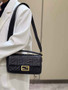 Fendi 8BR600 Baguette Black leather bag